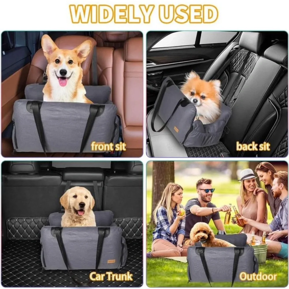 Dog Car Seat for Small Dogs 5-25 lbs.